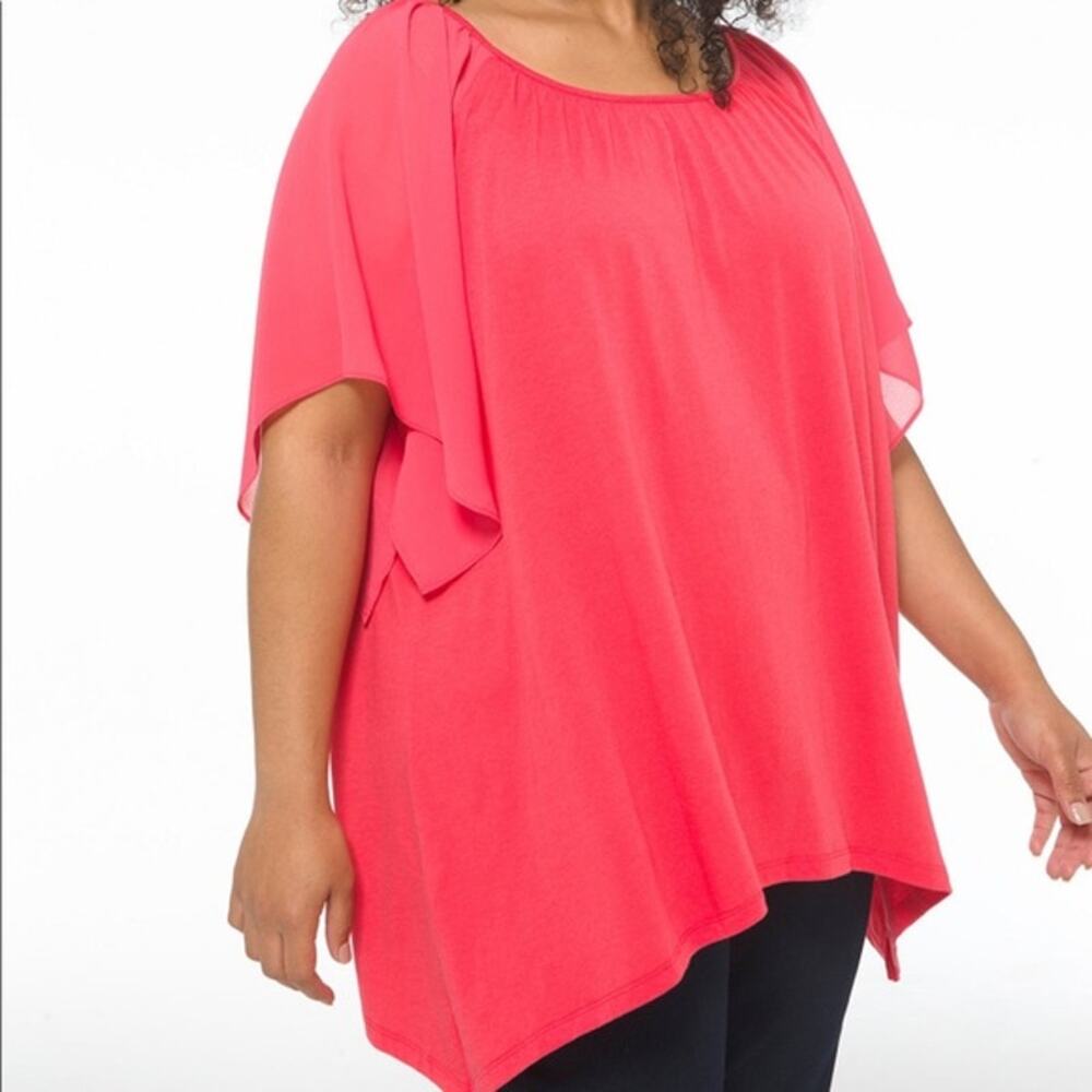 Michael Kors Flowy Top 3x Handkerchief Hem